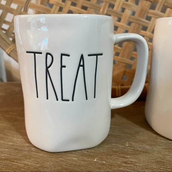 Rae Dunn Trick Treat Mug Set Holiday Halloween Ceramic Cup Decor Gift Autumn - Picture 2 of 9